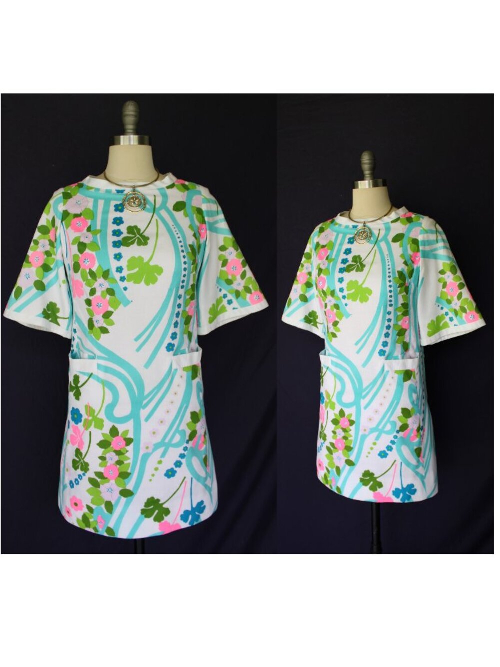 The Lilly Pulitzer vintage mod 60s dress Jackie O psychedelic tunic caftan S